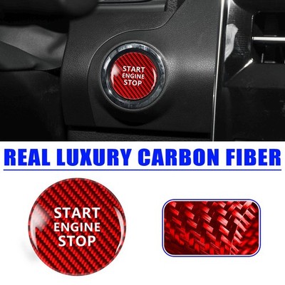 For Toyota 86 2012-2019 Engine Start/Stop Push Button Cover Trim Carbon Fiber