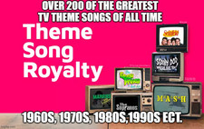 Over 200 of the Best TV Theme Songs of All Time on 4 CDS 1960s, 1970s, 1980s, 90