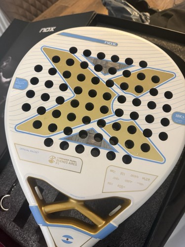 Nox AT 10 18K LTD Edition Buenos Aires Argentina Limited Edition Padel Racket - Afbeelding 7 van 15