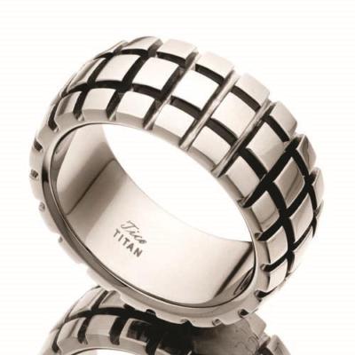 10mm Tire Wheel Design Wedding Band Engagement Titanium Ring Men's Jewelry Sz13
