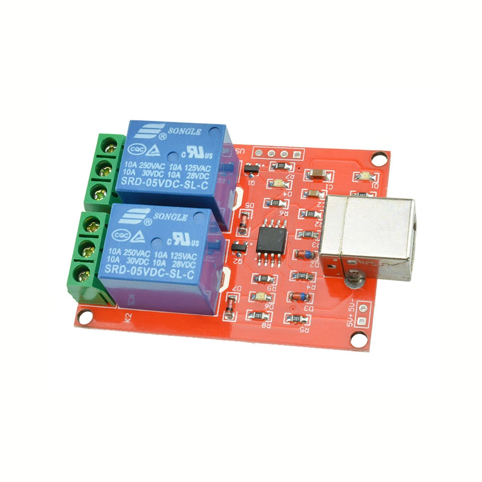5V/12V USB Relay 1/2/4/8 CH Programmable Computer Control Relay For Smart Home - Image 4 of 4