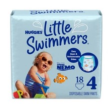 Huggies Little Swimmers Disposable Swim Diapers, SIZE 4 24-34 Lbs 18 Ct.