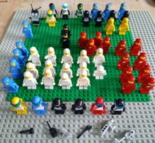 Lego Space Minifigures Black Spaceman Vintage