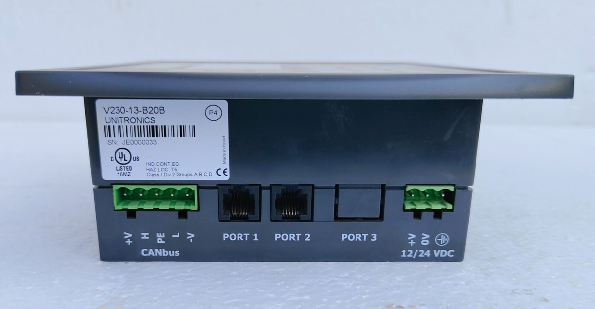 UNITRONICS V230-13-B20B V200-18-E1B 保証付き Unitronics Vision230 V230-13-B20B Programmable Logic