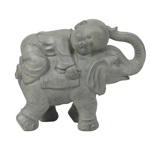 Monk and Elephant Garden Statue eBay