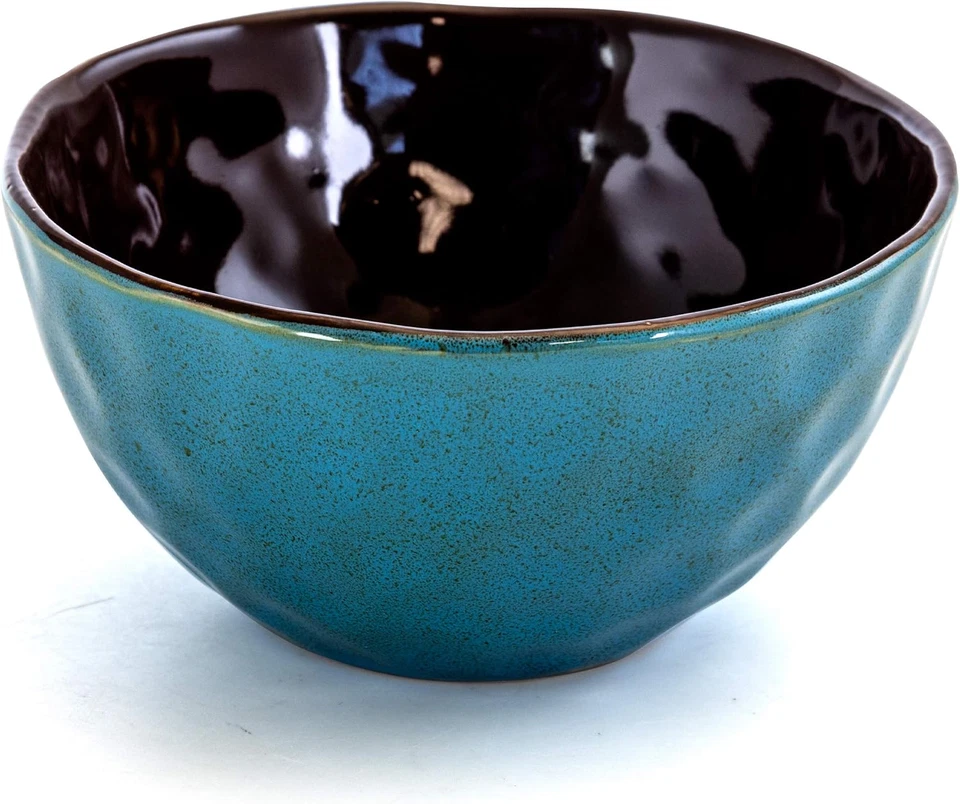 Vajilla de gres de lujo de 16 piezas Sea Glass con ajuste completo para 4 Foto 4 de 4