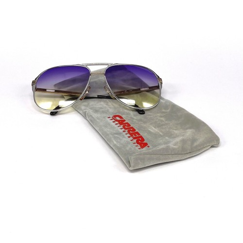 NOS vintage CARRERA 5320 VARIO sunglasses - 80s W.Germany - Silver/Purple/Yellow - Picture 8 of 9