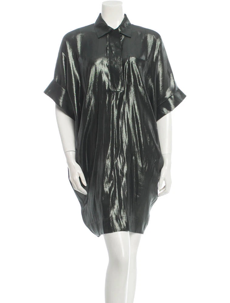 Lanvin — LANVIN Metallic green Lanvin shift dress $2875.00 Retail.