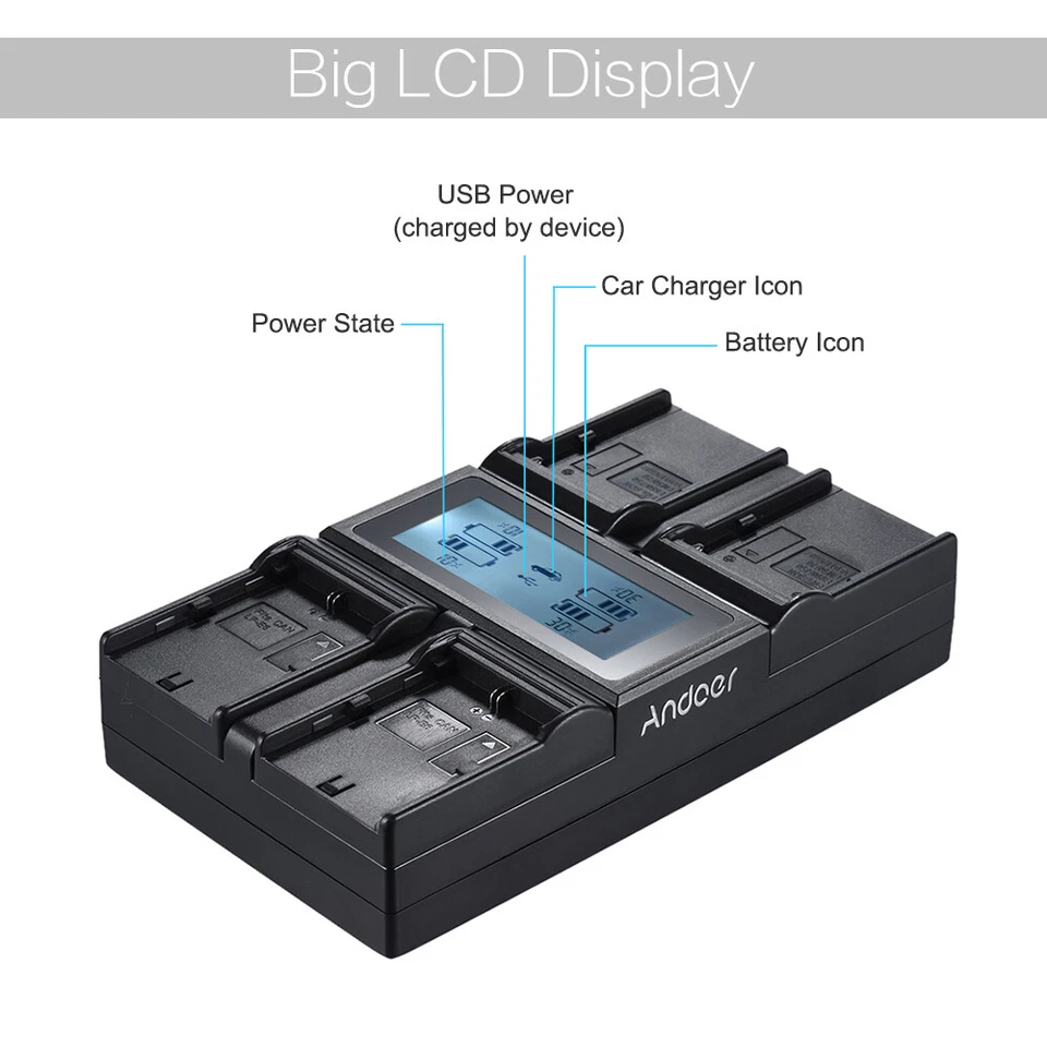 -E6-E6N NP-F970 RÉFLEX DIGITAL DE 4 CANALES PARA SONY Y5L0 Foto 2 de 4