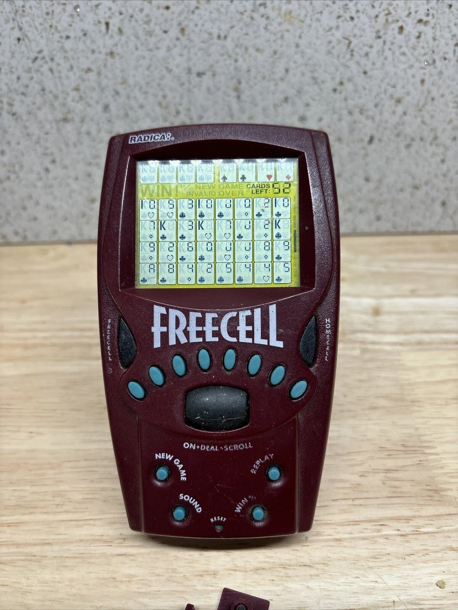 Vintage 1999 Radica Freecell Solitaire Electronic Handheld Game