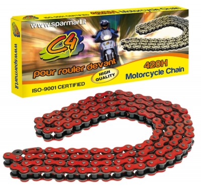 Kette Verstärkt 420 Shirts  134 Rot Derbi GPR Nude Tuning-Sport D50B 06>