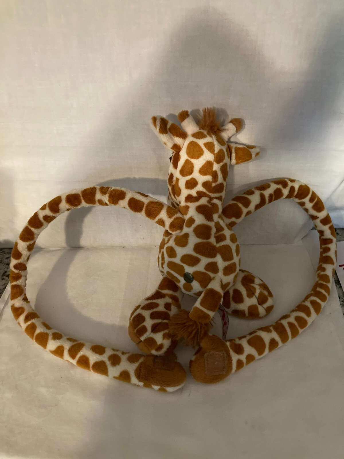 FAO Schwarz Toys R Us Brown Tan Tug A Lug Geoffrey Giraffe Stuffed