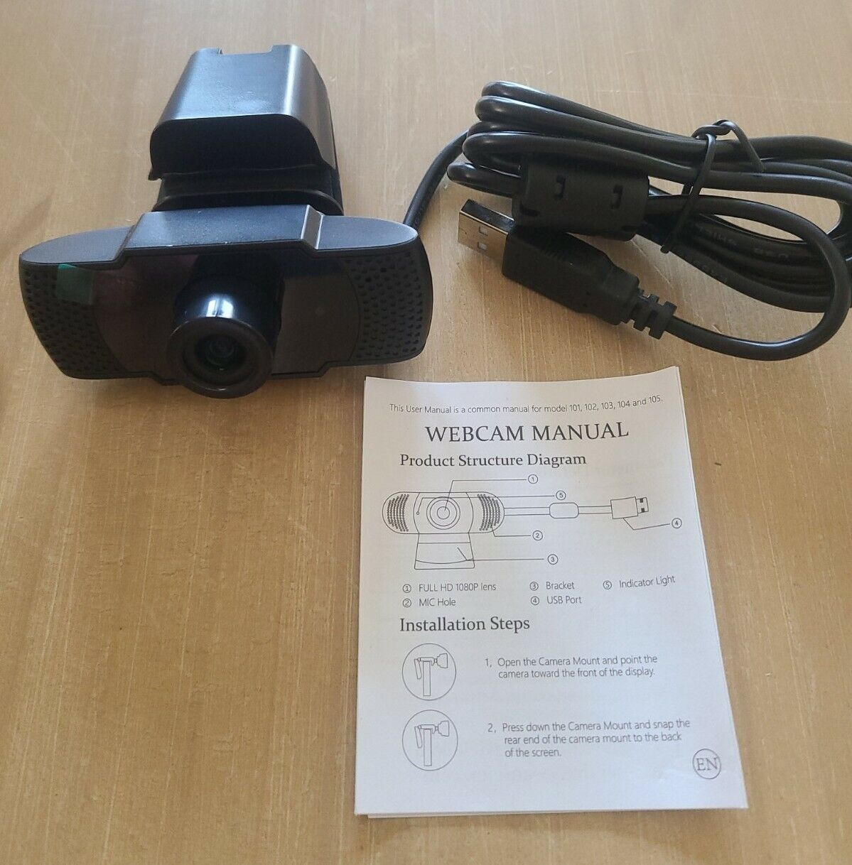 Wansview 101 - 1080P Webcam with Microphone