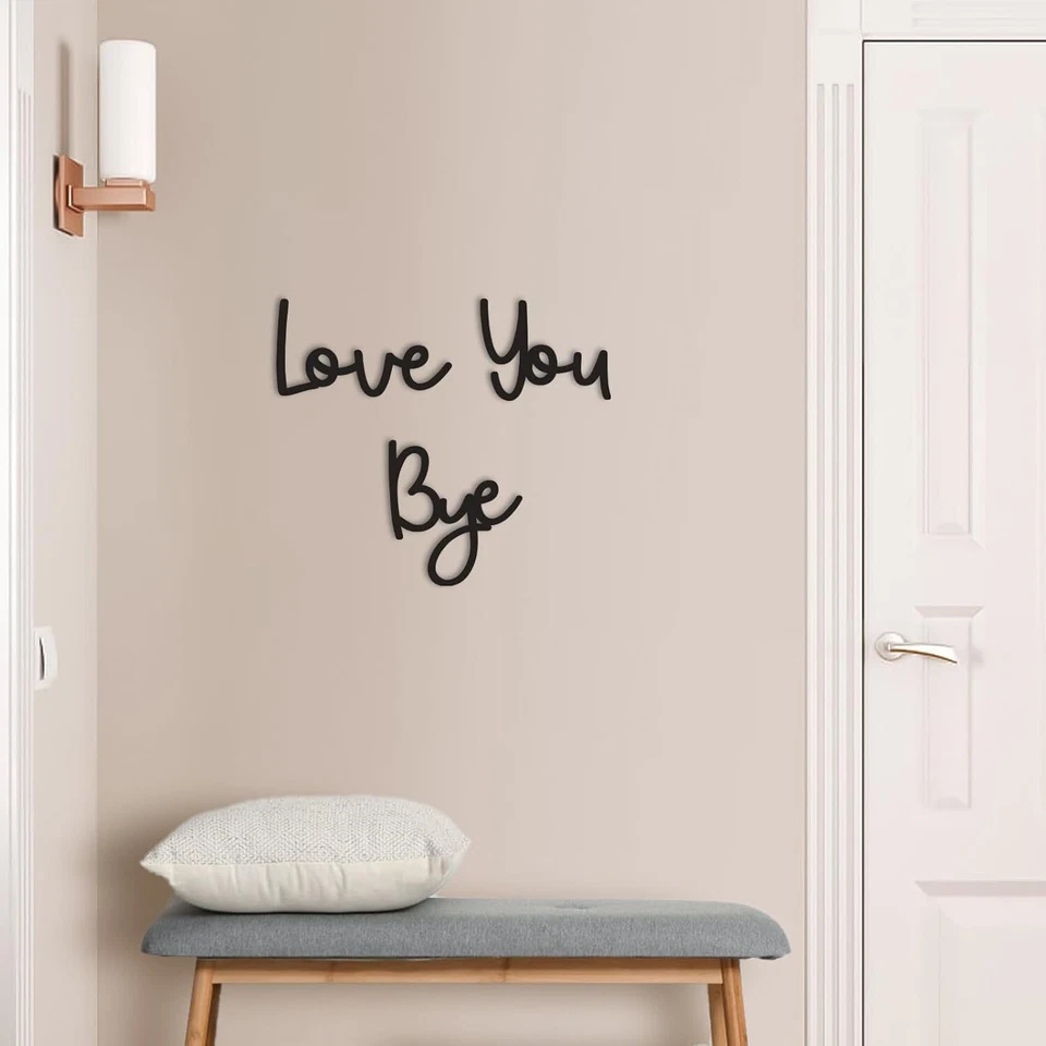 Love You Bye Wood Sign Home Decor Boho Decor Wall Decor Express Love and Warm fo - Image 2 of 4