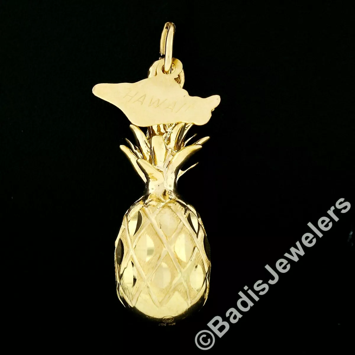 Pineapple store charm necklace
