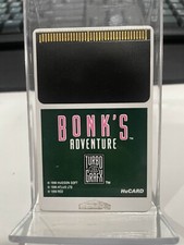 TG16 Bonk's Adventure HuCARD with original case no manual (TurboGrafx-16, 1990)
