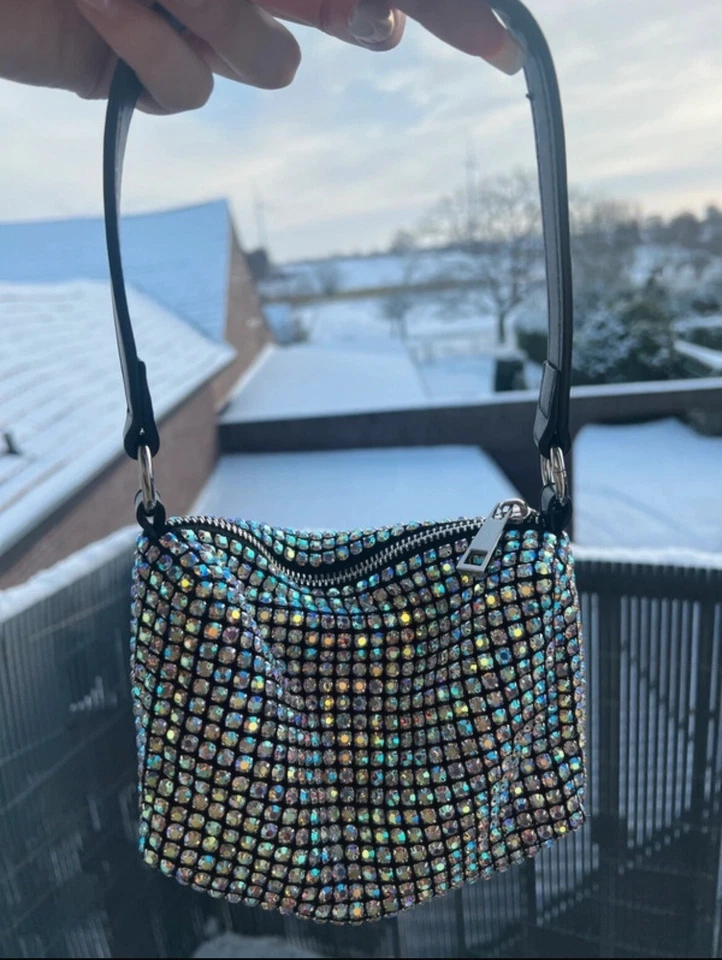 Call It Spring Mini Clutch Kristall Steine Glas Brandneu - Bild 2 von 4