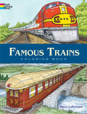 Famous Trains (Dover History Coloring Book) - Paperback - VERY GOOD