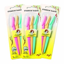 Compact Eyebrow Precision Razors for Shaping and Trimming 3, 6 or 9 Pack