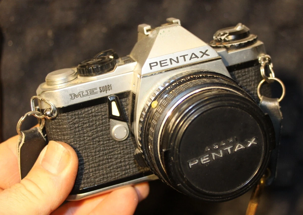 PENTAX ME Super (35 MM) Camera w/Extras! Lens, winder, flash - Good Condition