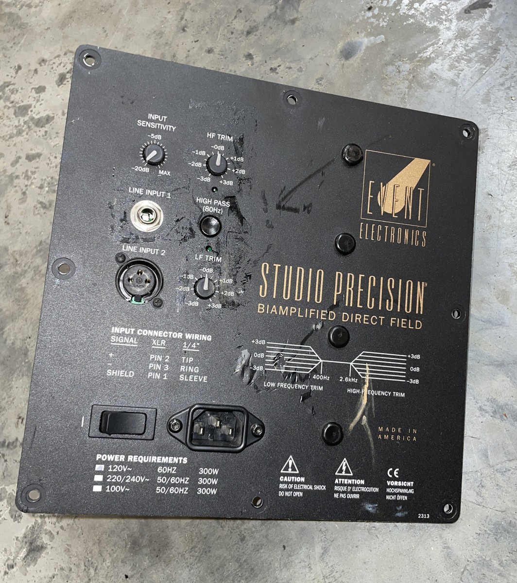 EVENT STUDIO PRECISION 6 STUDIO MONITOR ASP6 POWER AMP DOA Needs