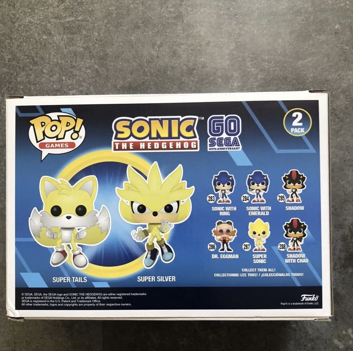 Funko Pop! Sonic the Hedgehog Super Tails and Super Silver 2 Pack Exclusive