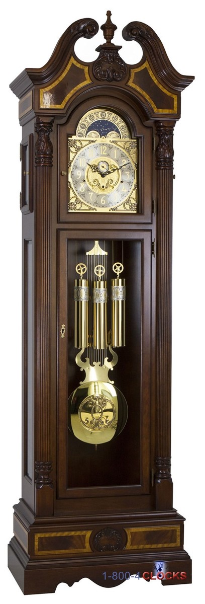 Hermle Foreman Cherry Grandfather Clock 33% OFF MSRP 010905-N91171