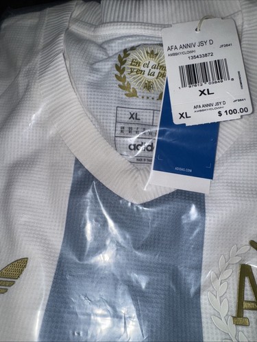 ADIDAS ARGENTINA 2024 ANNIVERSARY JERSEY XLarge WHITE/BLUE COLOR MENS JF2641 - Picture 7 of 7