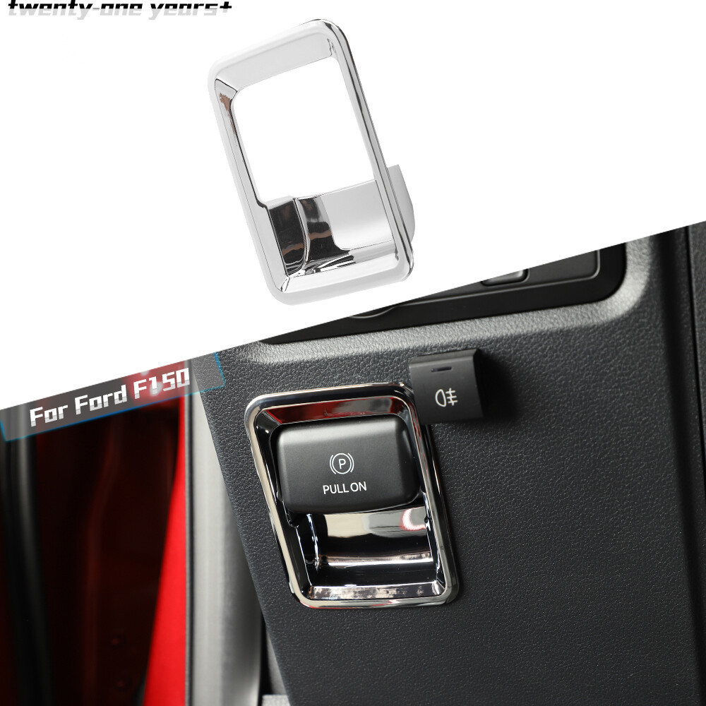 Chrome Handbrake Switch Panel Cover Trim Frame For Ford F150 2021-23 Accessories