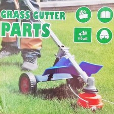 String Trimmer Support Wheels with Fixed Connector Attachment