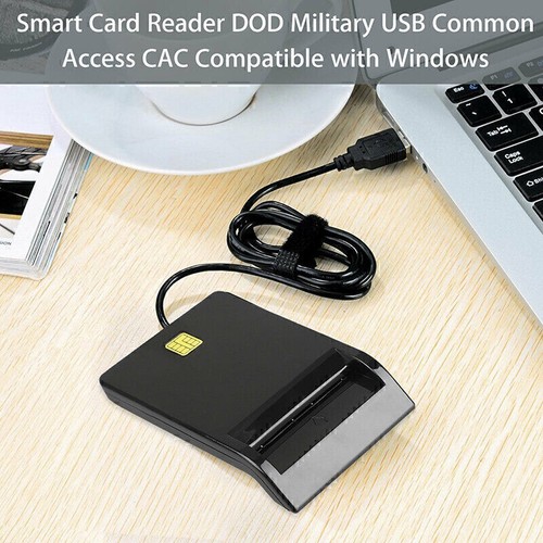 USB Smart Card Reader for Bank Card CAC Government ID Chip Card Read Information - Picture 4 of 12