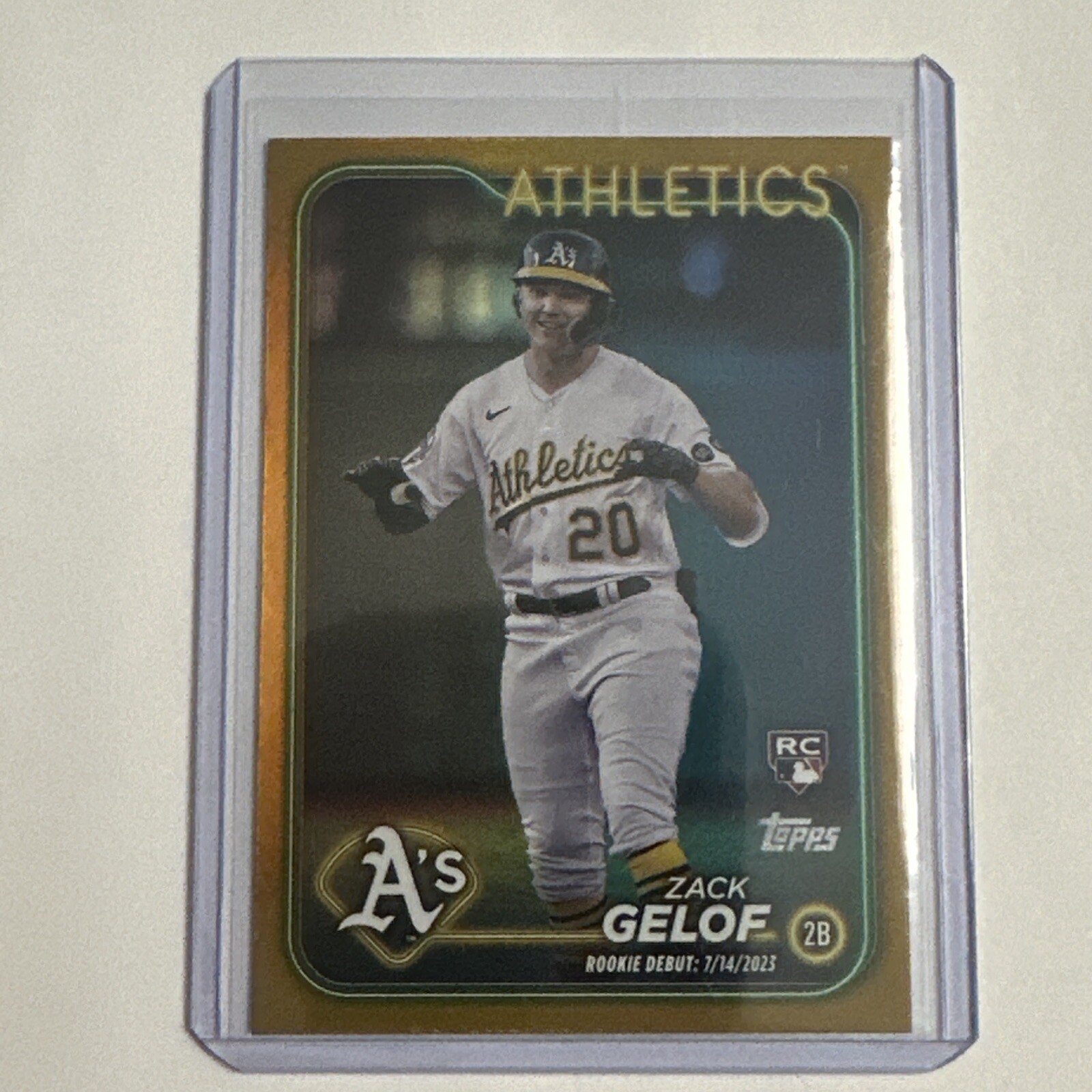 2024 Topps Update Zack Gelof RC #US131 Gold Foil Parallel