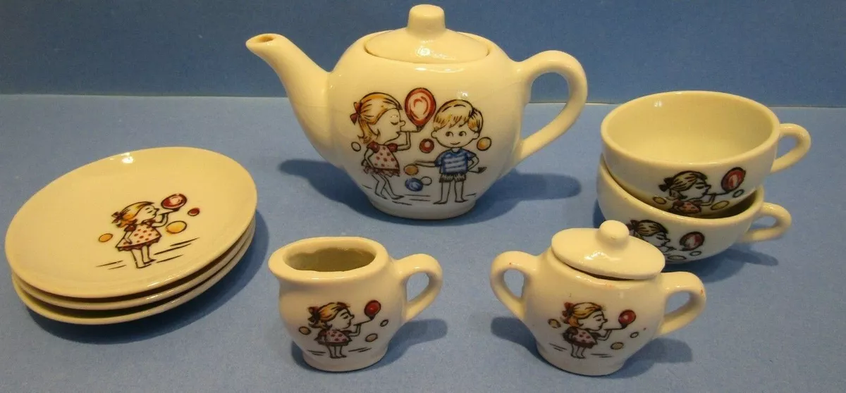 Ceramic tea sets for top child