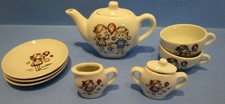 Child Play Tea Set Little Girl  Boy BLOWING BUBBLES Ceramic Made in Japan VTG