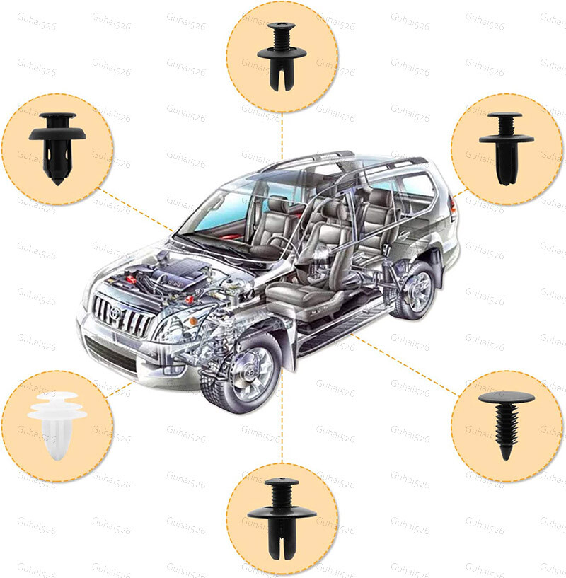 For Honda CAR 100x Box Set Bumper Fender Liner Push Type Retainer Clips Fastener - Foto 6