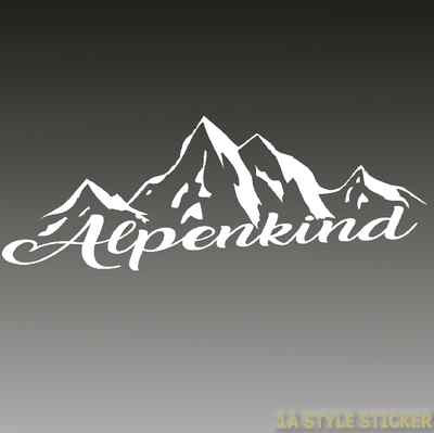 Alpenkind Aufkleber Tirol Edelweis Snowboard Apresski Alpen swiss DSV ski OSV w1