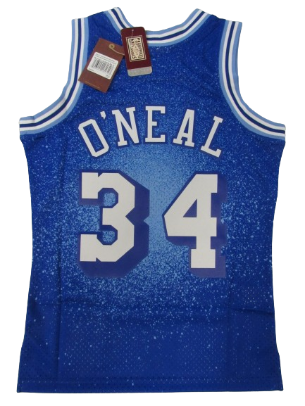 1996-97 Shaq O'Neal #34 Lakers Mens Mitchell & Ness Swingman Blue