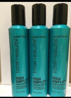 Matrix Total Results -HIGH AMPLIFY Foam Volumizer Bodifying Mousse 8.3oz. 3 Pack