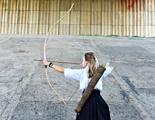 Hankyu Bow 71", Kyudo Traditional Archery, Half-Yumi Bow, Samurai Japanese Bow