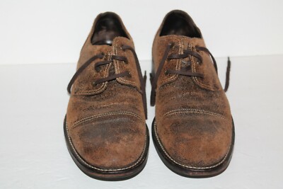 Cole Haan Disressed Oxfords, #C04946, Brown, Leather, Men display picture 2