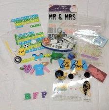 19 Piece Embellishments Stickers Dimensional Stickers Scrapbook Crafts Cards