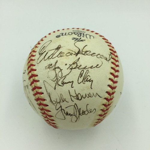Series Champs Team Signed Baseball 
