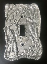 PEWTER WIZARD SINGLE TOGGLE LIGHT SWITCH PLATE COVER
