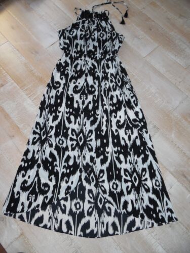 ATHLETA womens black & white lined wrap dress with soft cups XL ***NEW***