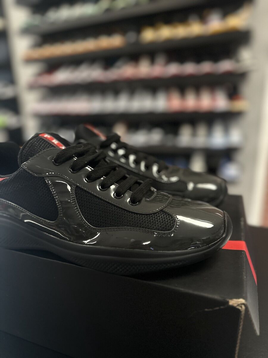 10.5UK/11.5US - Prada Mens Sneakers America's Cup/All Black 10.5UK/11.5US - Prada Mens Sneakers America's Cup/All Black
