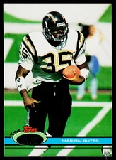 Marion Butts, 1991 Stadium Club, #27, San Diego Chargers,