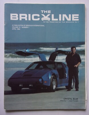 BRICKLIN SV-1 orig USA Mkt Brickline Club Magazin - Band 15 Nr.1 April 1990