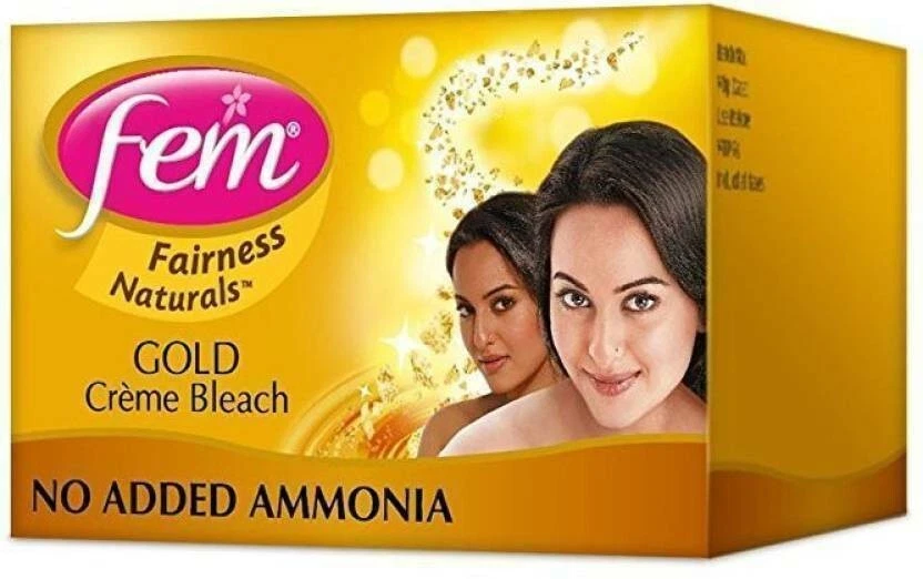 5X BEST BLEACH Dabur Fem Diamond Gold Cream Crème Bleach Face Skin Whitening 24g - Image 2 of 4