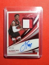 JAE'SEAN TATE 2020-21 PANINI IMMACULATE RPA ROOKIE PATCH AUTO RC #D 40/49