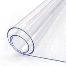 18 x 24 " Clear Plastic Dining Table Protector Waterproof PVC Vinyl Desk Pad ...